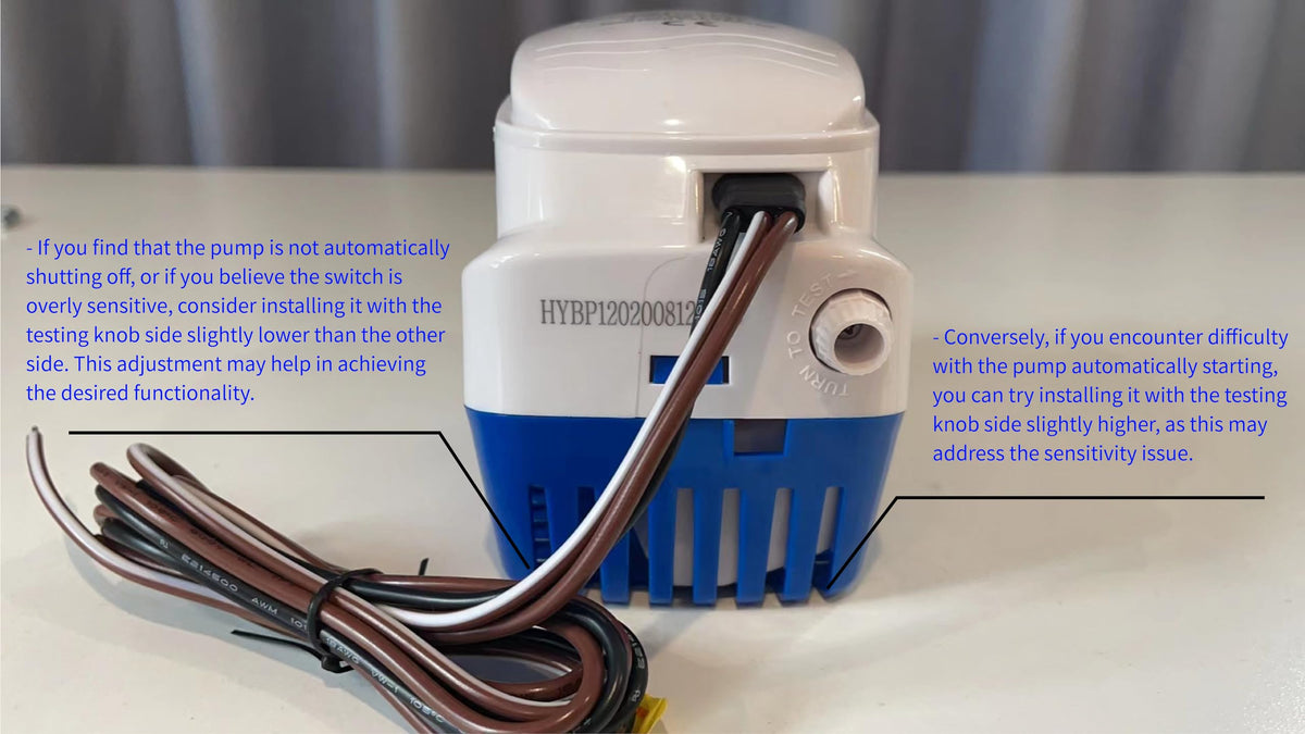 Dontmiss 1100 GPH 12V Automatic Submersible Bilge Pump