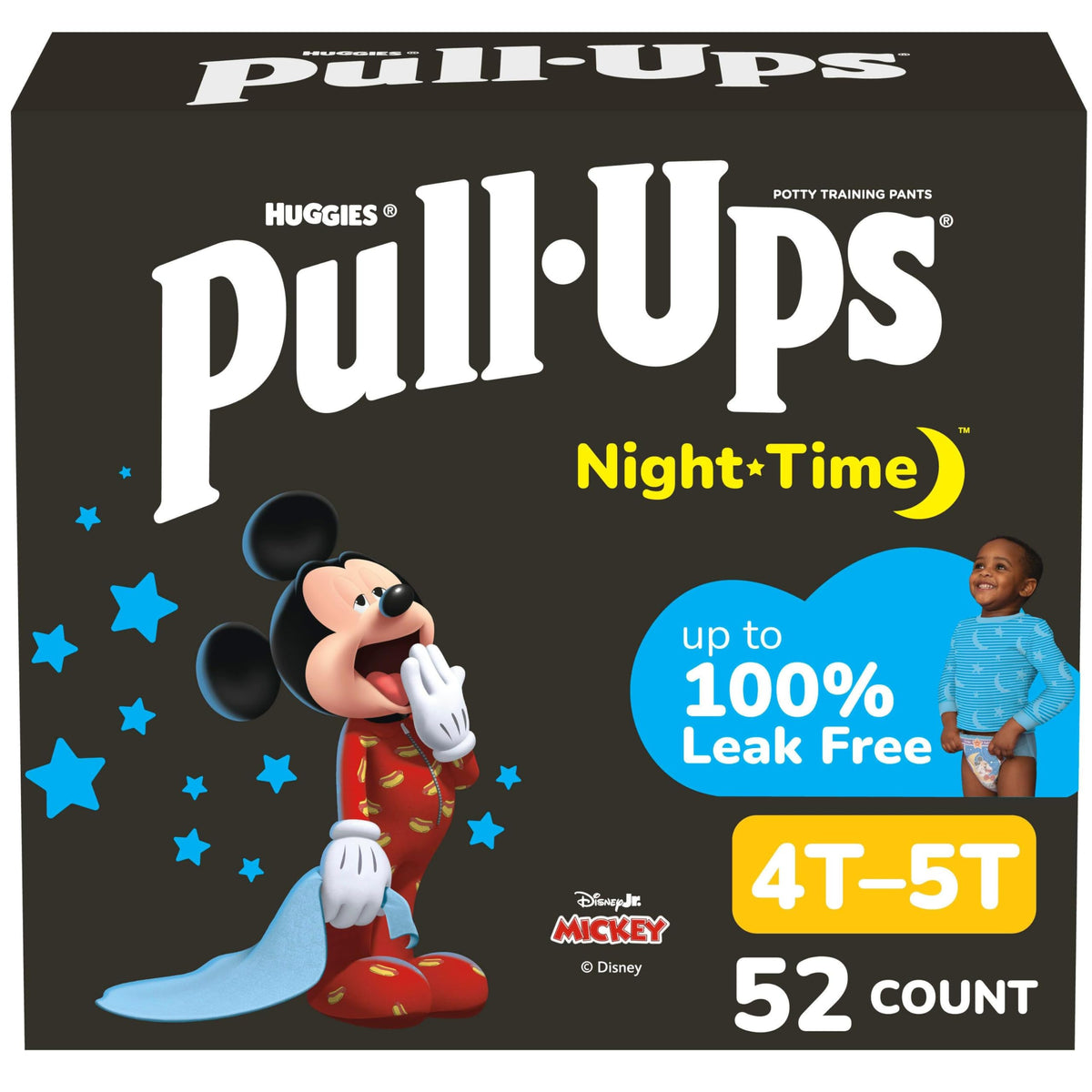 Pull-Ups Boys' Night-Time Potty Training Pants, 4T-5T, 52 Count