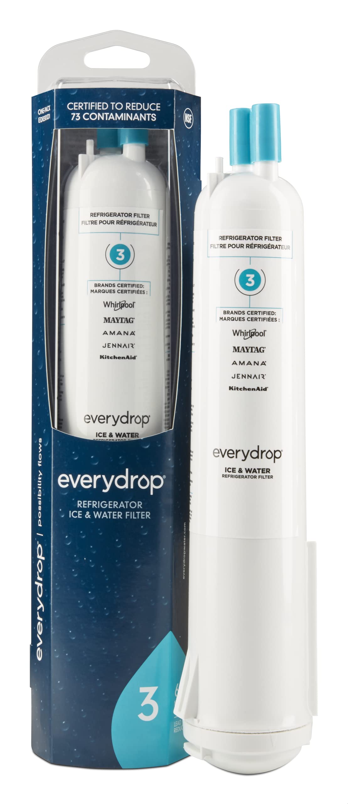 EveryDrop Refrigerator Water Filter, EDR3RXD1B (Filter 3)