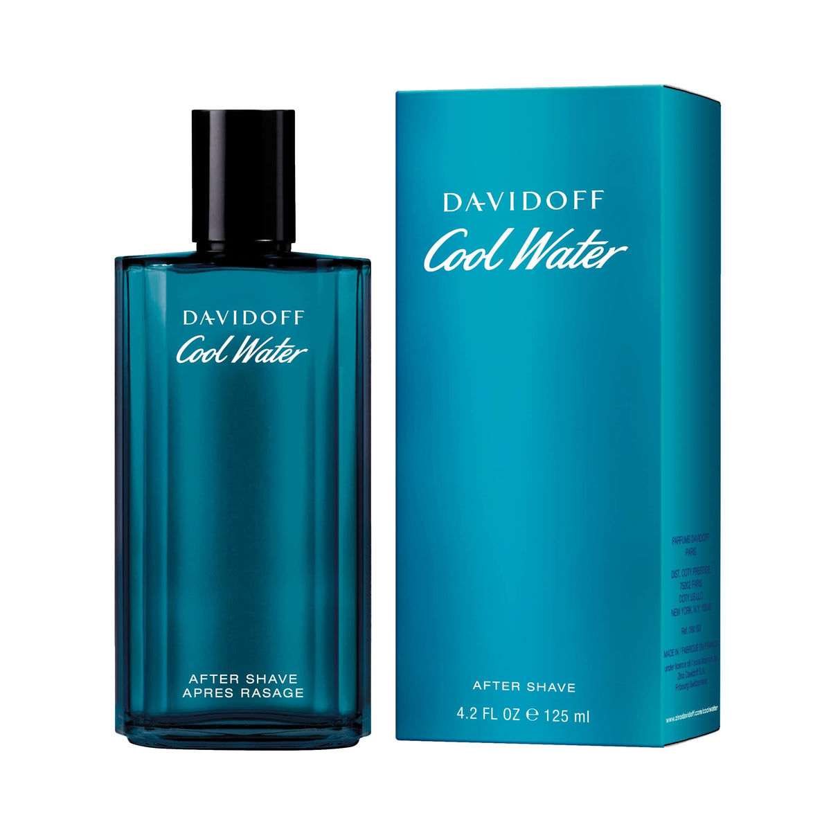 Davidoff Cool Water Eau de Toilette Aftershave Lotion for Men, 125ml