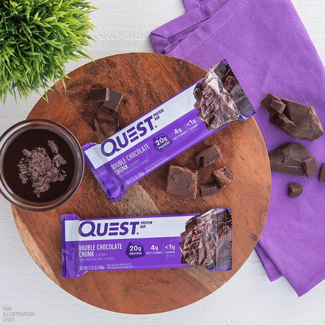 Quest Nutrition Double Chocolate Chunk Protein Bar, 12 Count