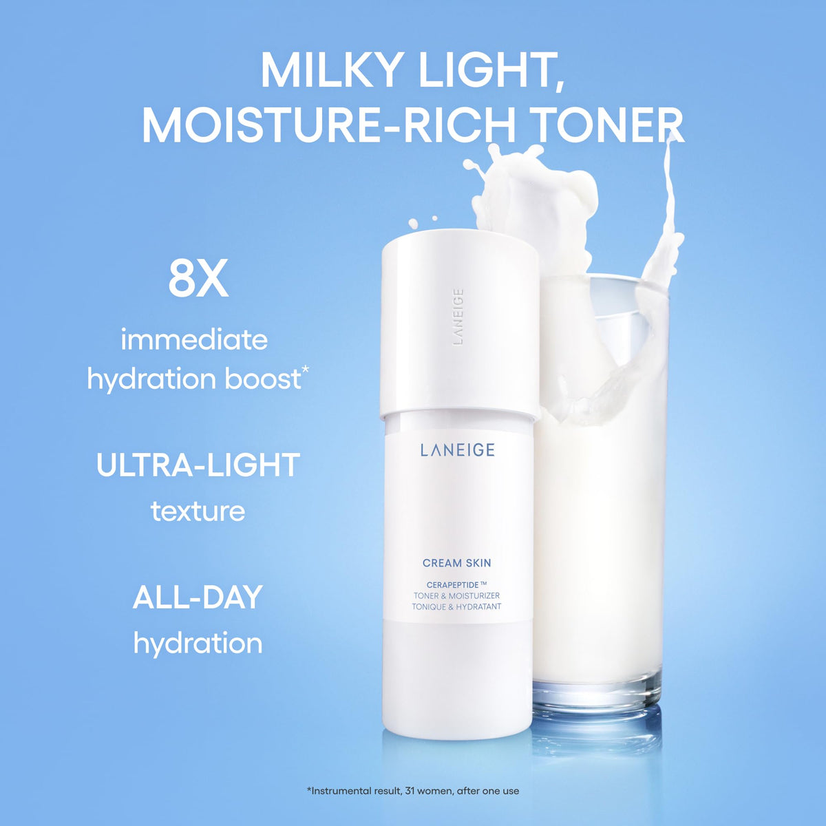 Laneige Cream Skin Toner and Moisturizer Mini