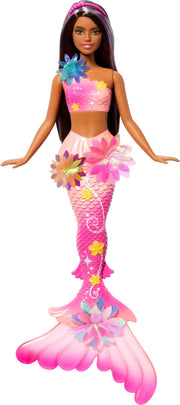 Barbie Mermaid Doll with Magic Blooming Flowers, Ombre Tails