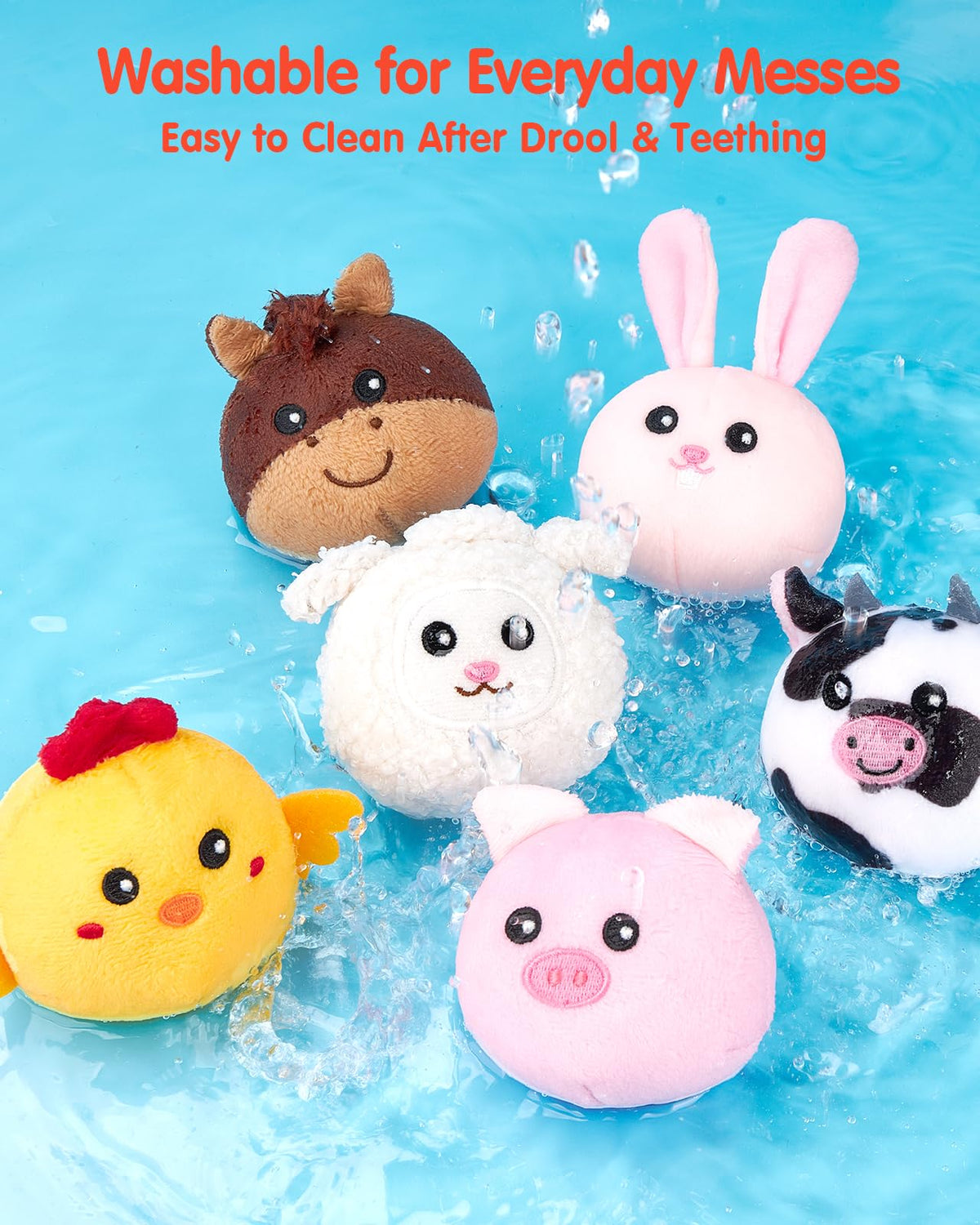 Hahaland Montessori Baby Toy Surprise Barn with Stuffed Animals
