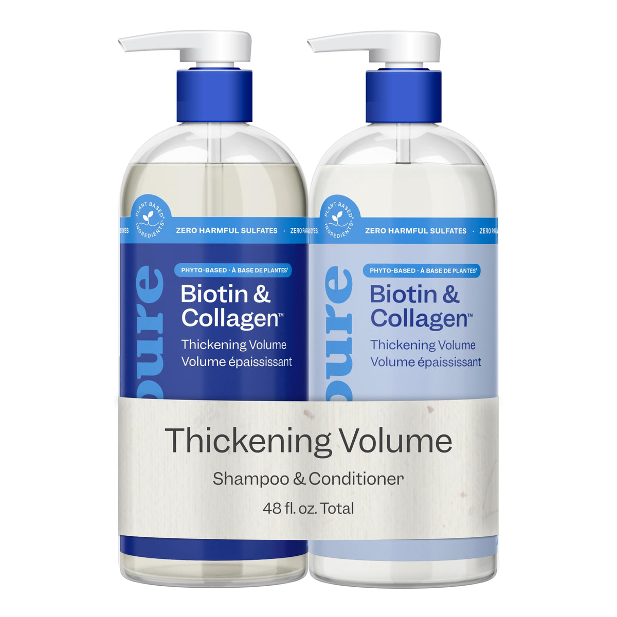 Renpure Biotin & Collagen Shampoo & Conditioner Set, 2x710ml