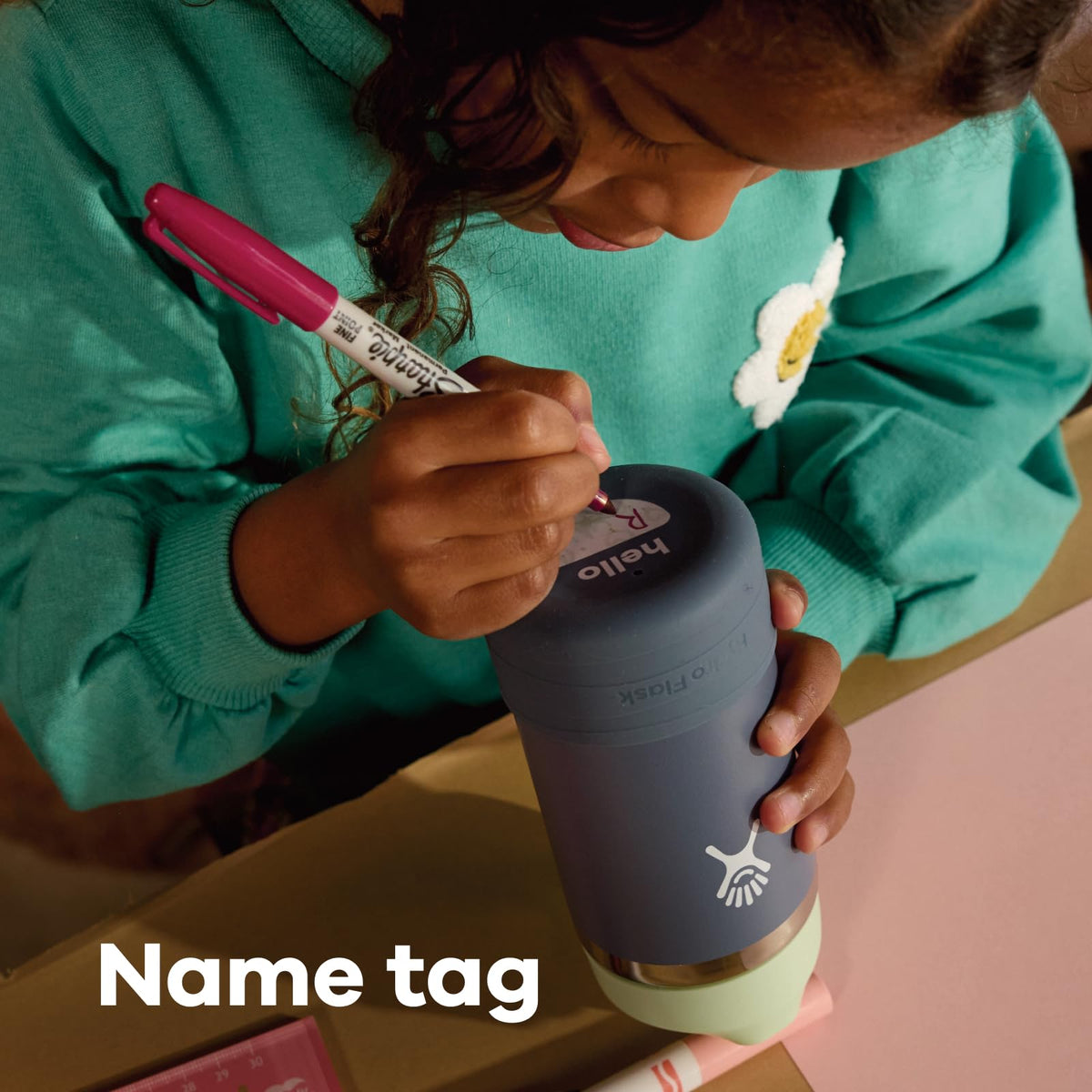 Kids Stainless Steel Bottle With Straw Cap and Boot, Coconut, 18 Oz