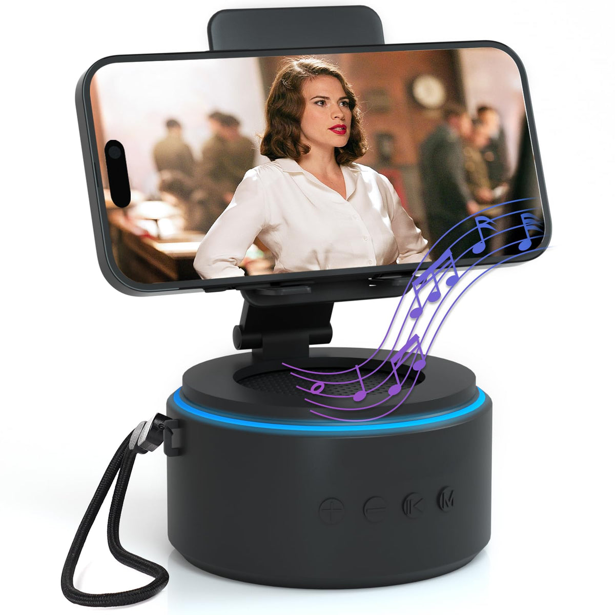 Zapuvo Bluetooth Speaker with Phone Stand