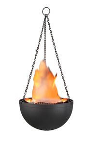 Aspen Creative 61168-02-1 Hanging Fire Flame Light Prop, Black