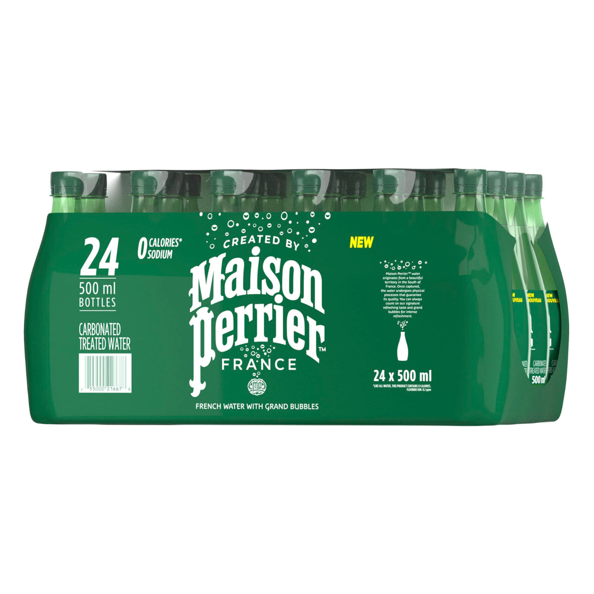 Maison Perrier Unflavoured Sparkling Water, 24 x 500 ml