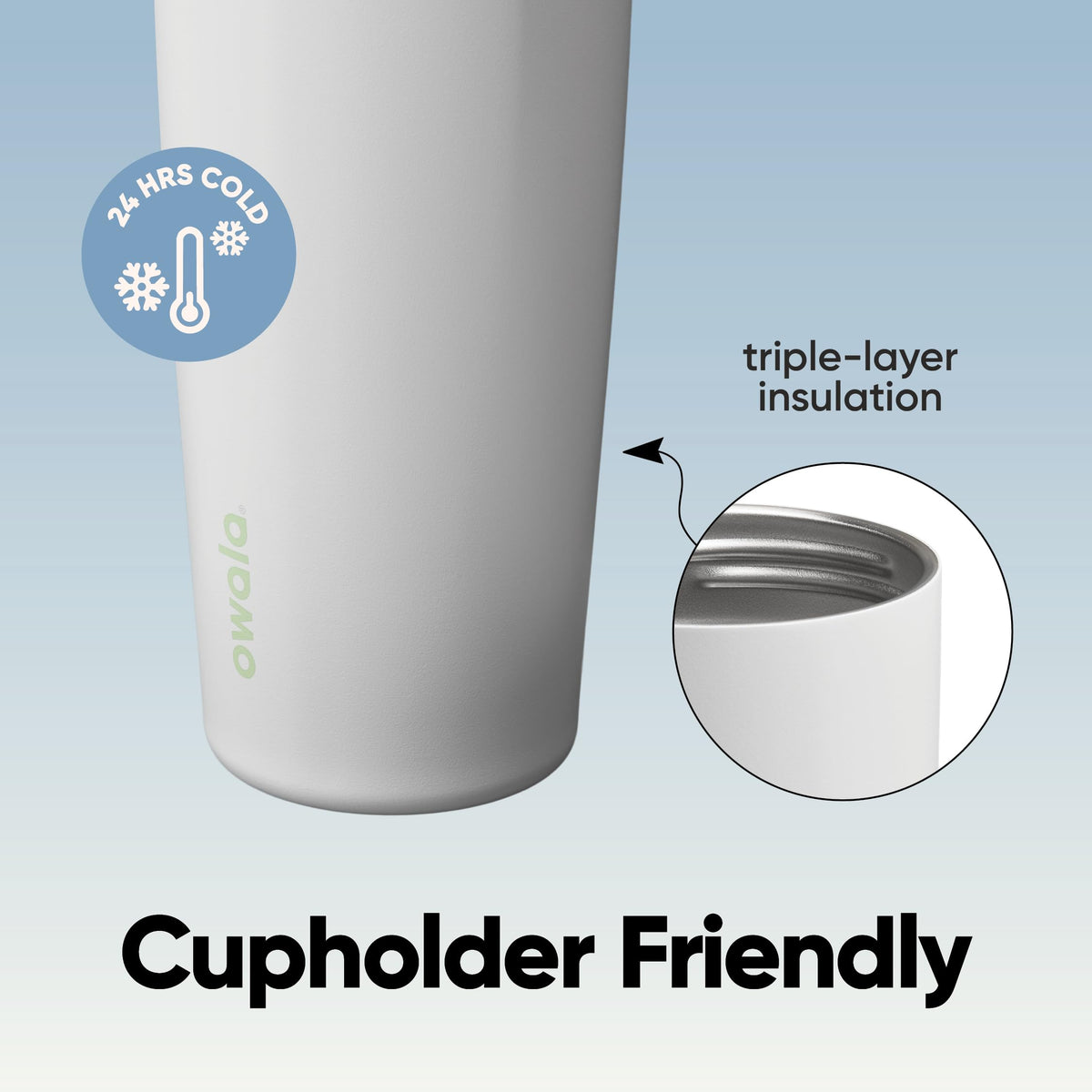 Owala FreeSip Sway Stainless Steel Water Bottle, 30oz, Iced Breeze