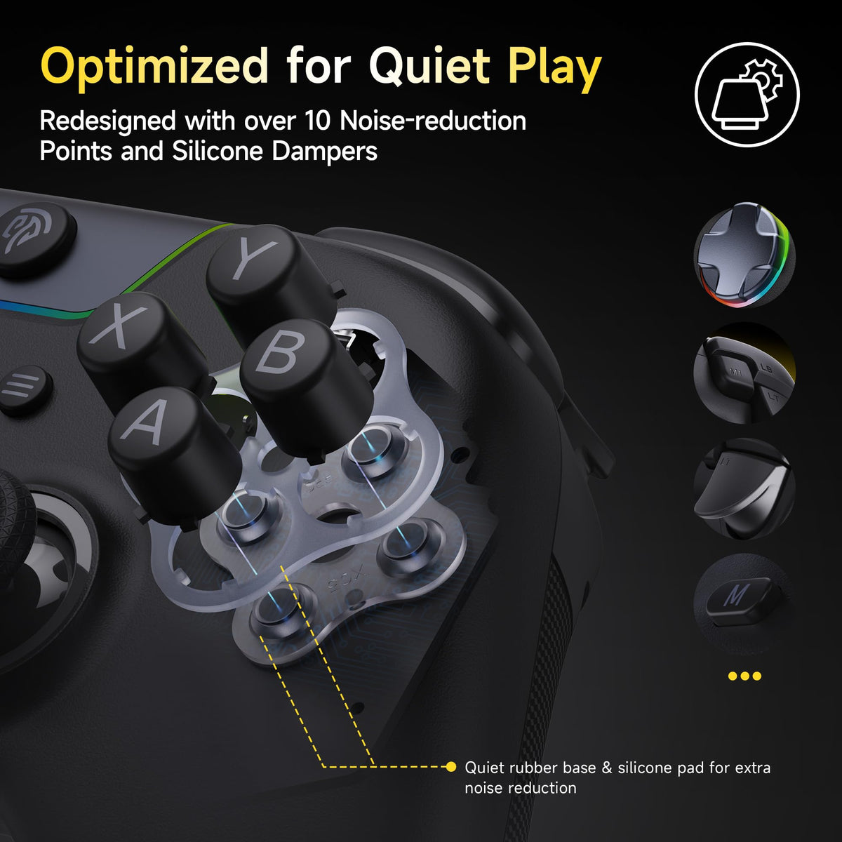 EasySMX X05 Pro Wireless PC Controller, Black