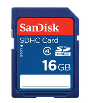 SanDisk 16GB Class 4 SDHC Flash Memory Card, SDSDB-016G