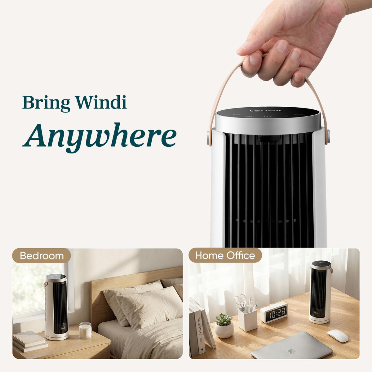 Levoit Mini Tower Fan for Bedroom