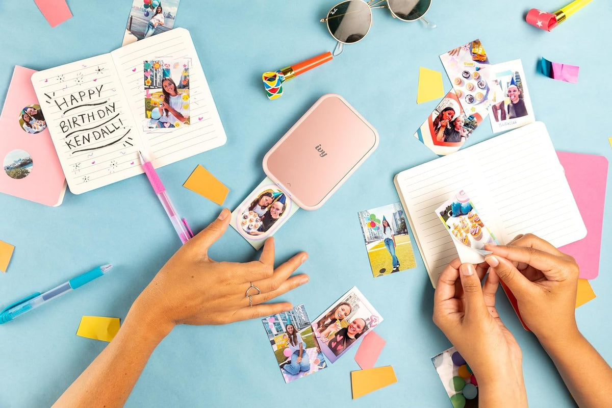 Canon Ivy 2 Mini Photo Printer, Mini Blue, with 10 Zink Prints