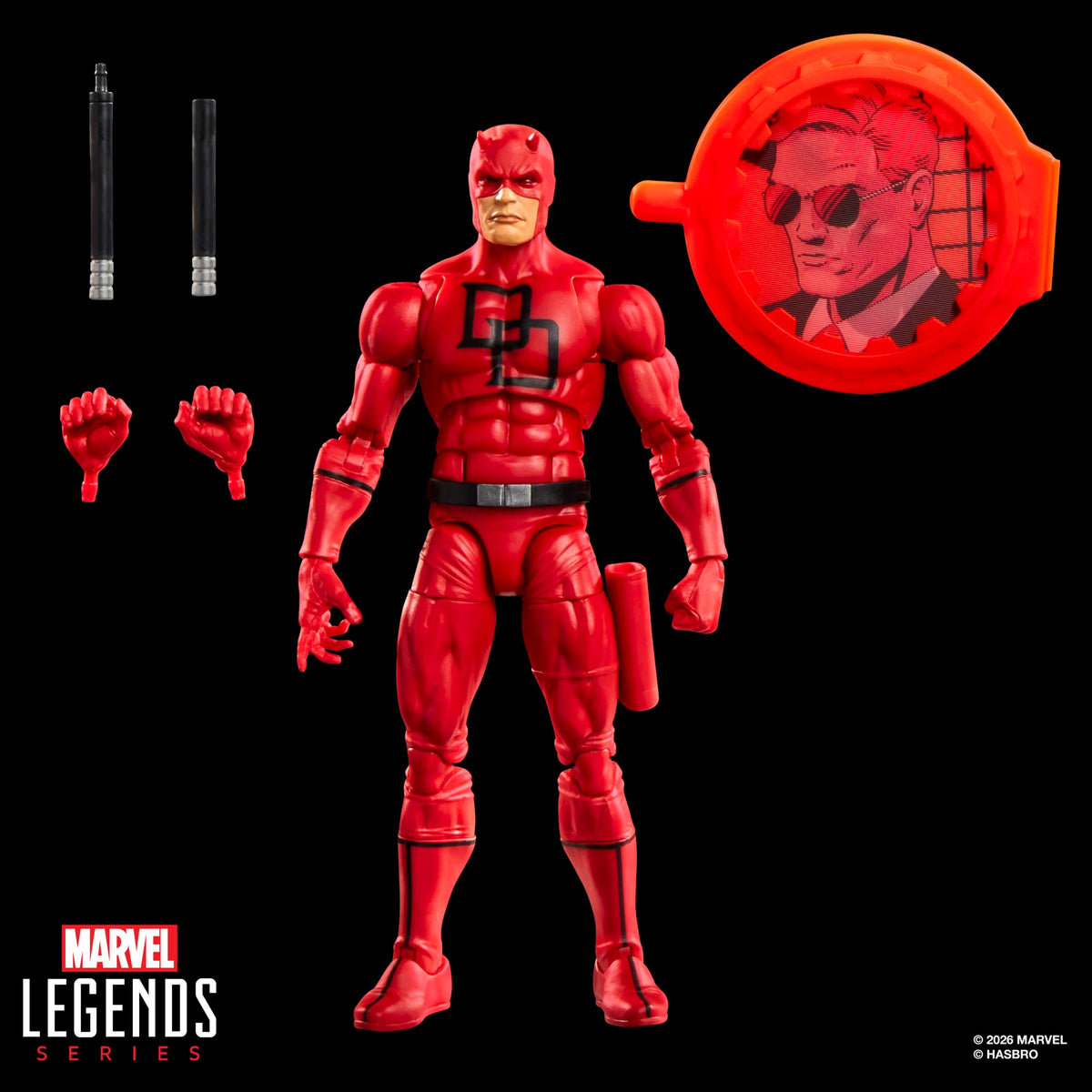 Marvel Legends Series Secret Wars Daredevil Action Figure, 6 Inch