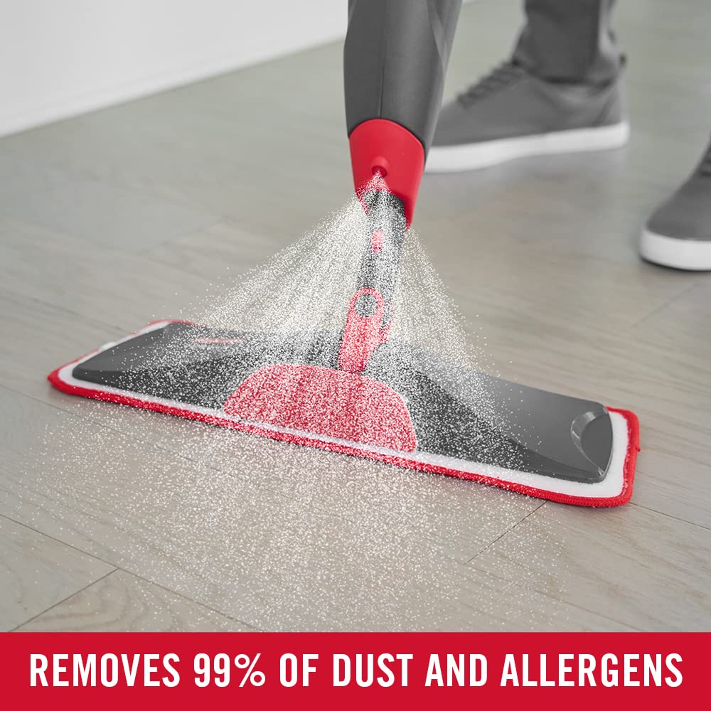 Rubbermaid Reveal Microfiber Spray Mop Kit with 3 Wet Pads, Cordless