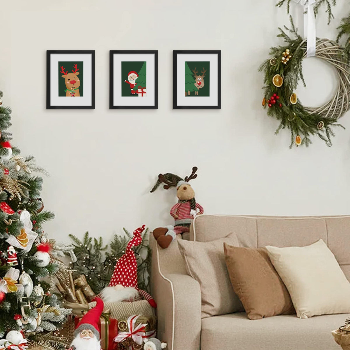 upsimples 8" x 10" Picture Frames, Black (Set of 5)