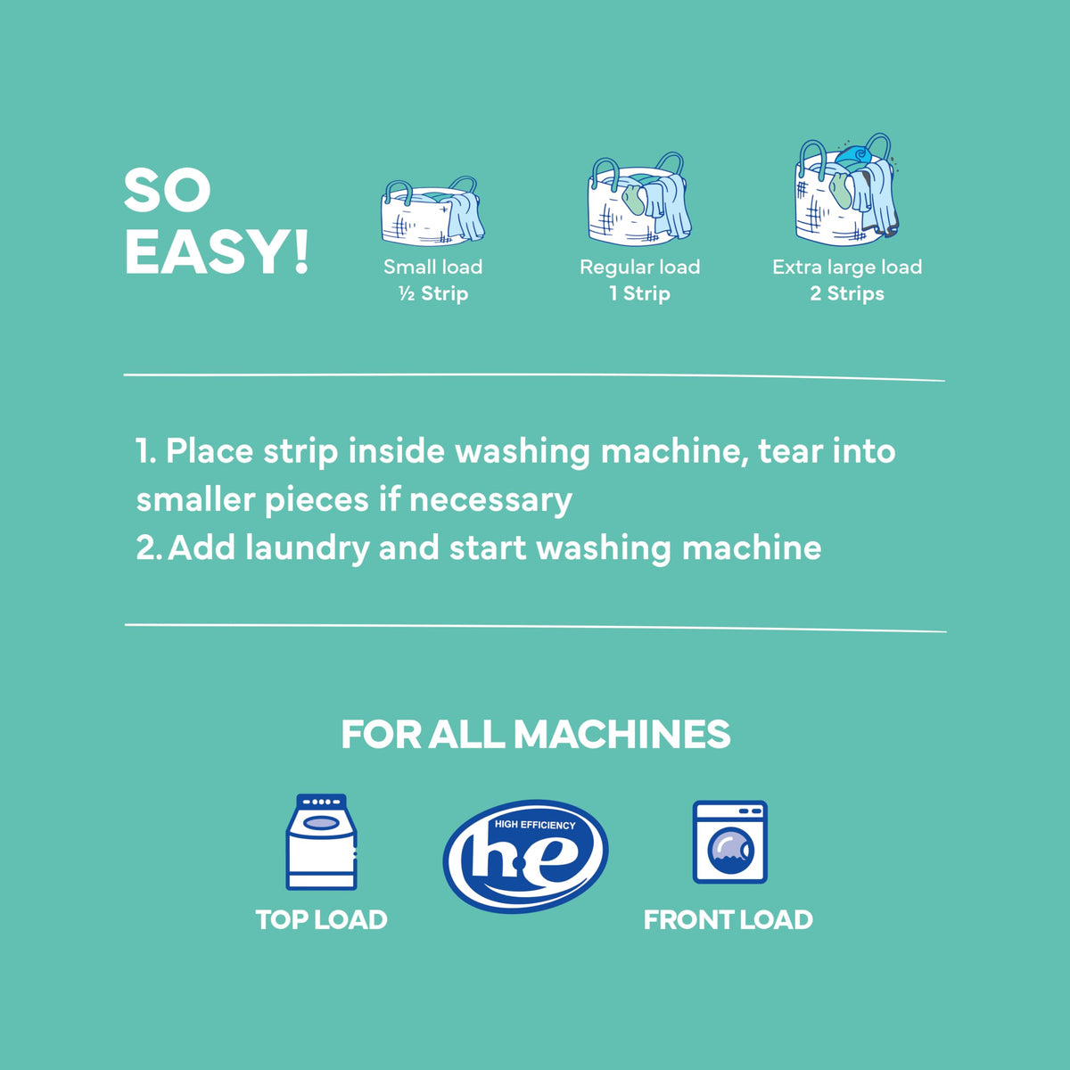 Tru Earth Laundry Detergent Sheets, Unscented, 64 Sheets