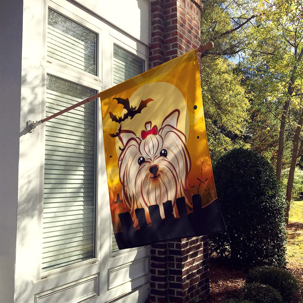 Caroline's Treasures BB1762CHF Halloween Yorkie Yorkishire Terrier Canvas House