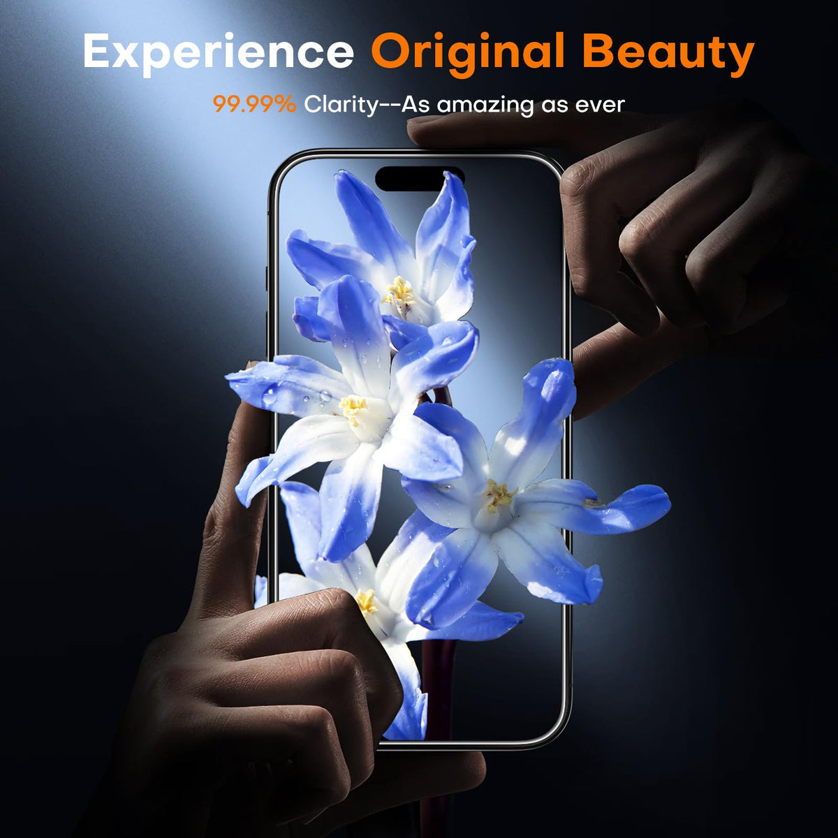 TOCOL Tempered Glass Screen Protector for iPhone 16, 2 Pack