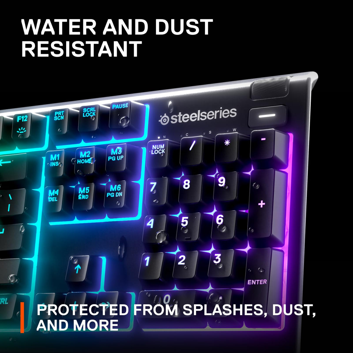 SteelSeries Apex 3 RGB Gaming Keyboard, 10-Zone