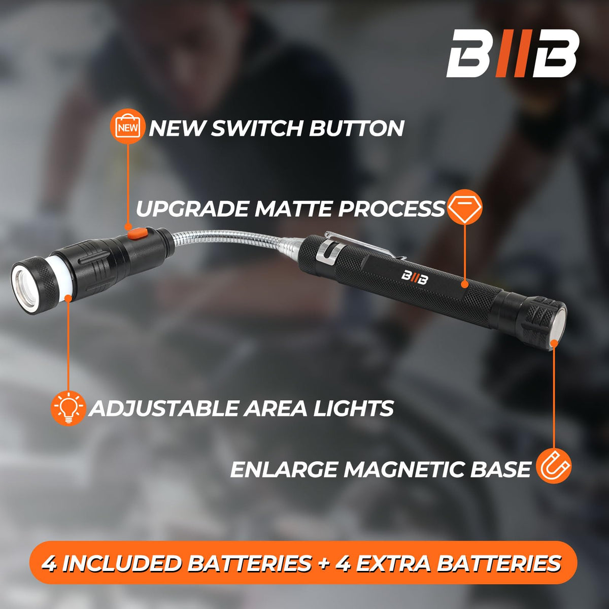BlIB LED Magnetic Pickup Tool