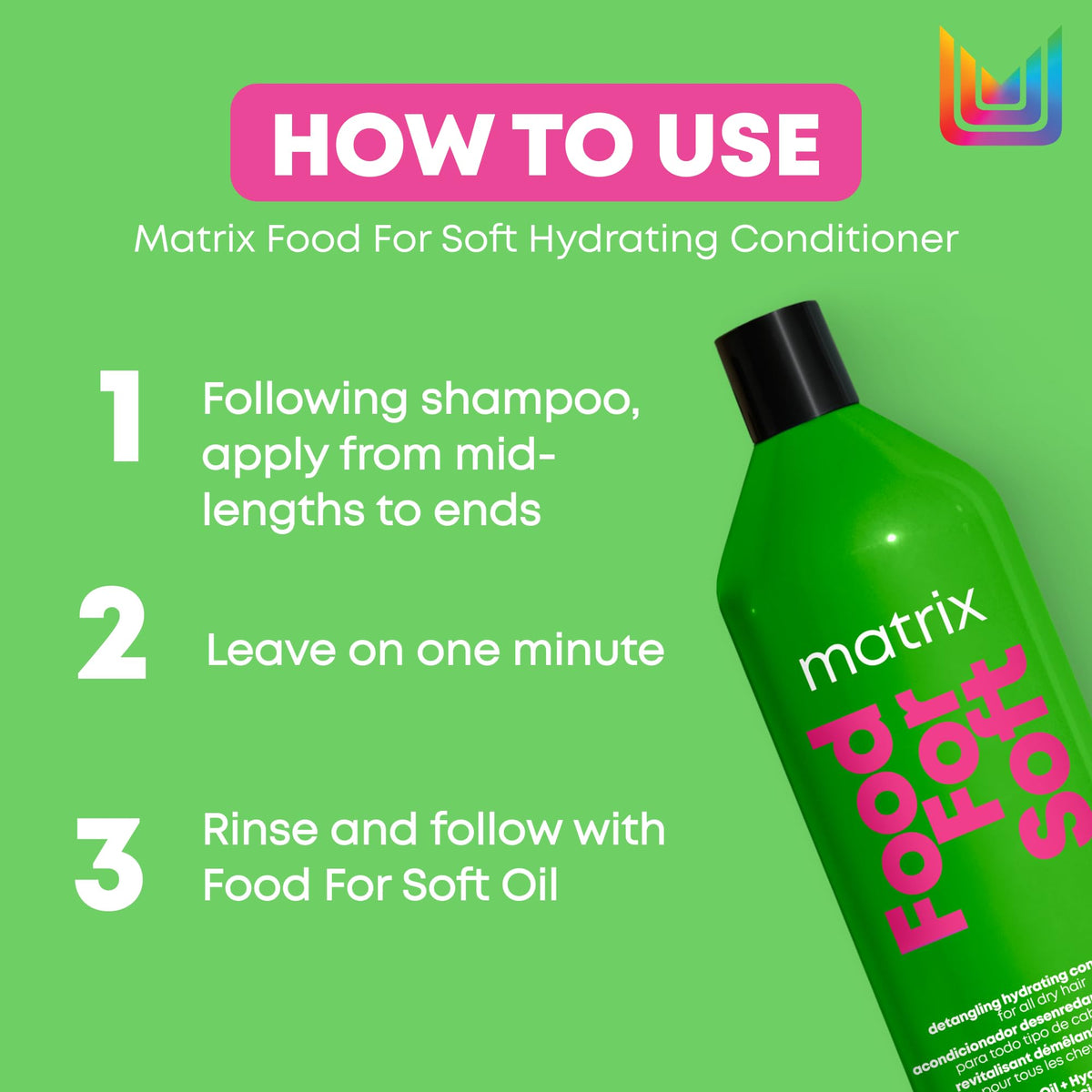 Matrix Food For Soft Hydrating Conditioner for Dry, Brittle Hair