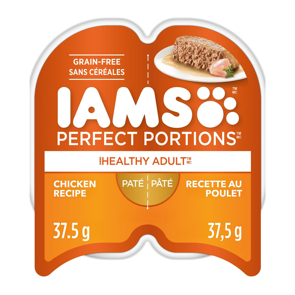 IAMS Perfect Portions Adult Wet Cat Food, Chicken, 75 g, 24 Pack