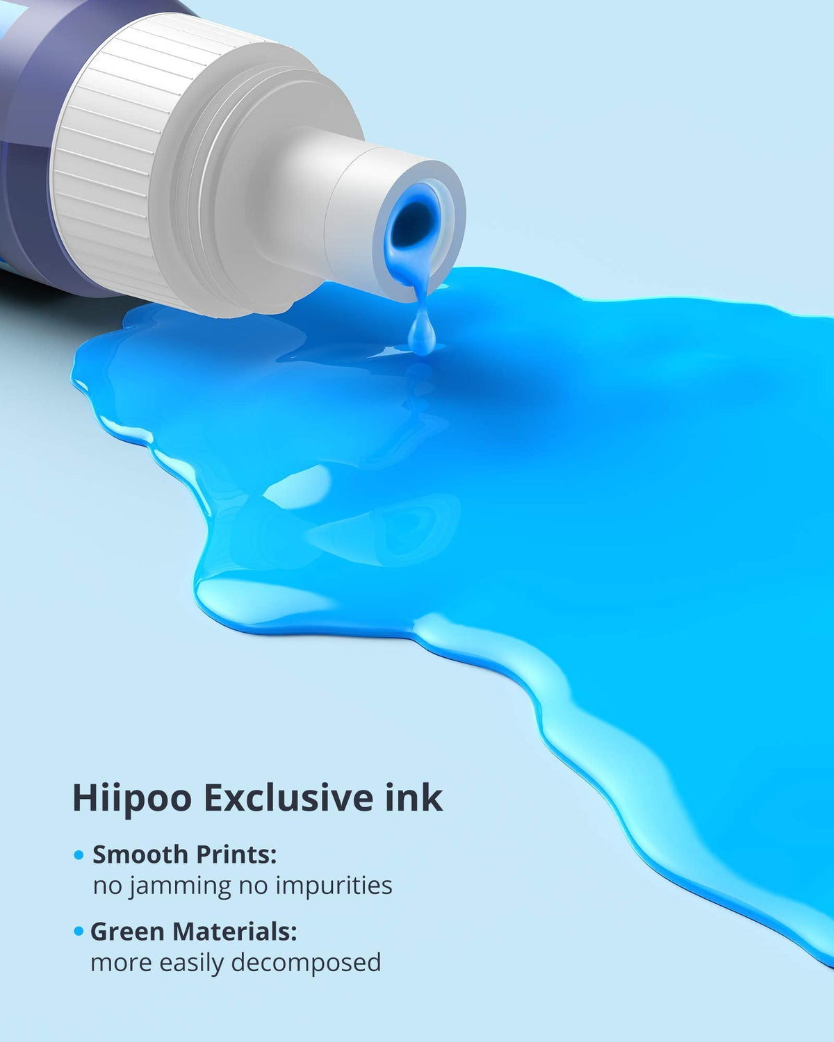 Hiipoo T502 Refill Ink Bottles for Epson EcoTank Printers