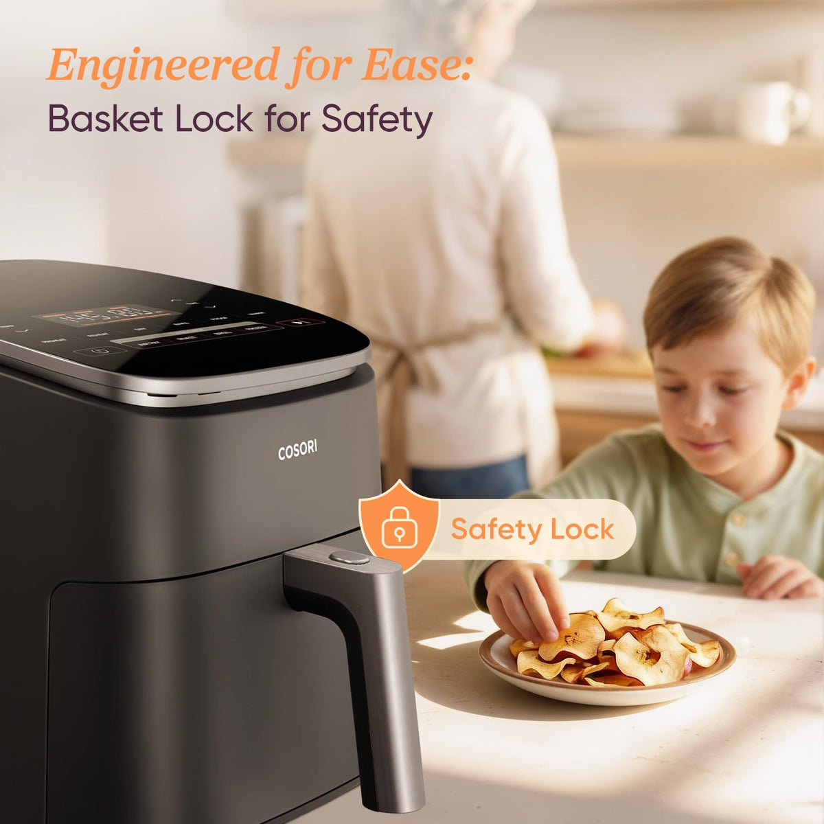 Cosori TurboBlaze 9-in-1 Air Fryer, 6 Qt, Dark Grey