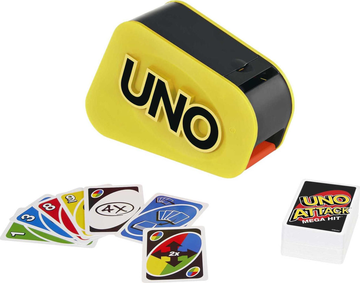 Mattel Games UNO Attack Mega Hit Card Game, 112 Cards, Ages 7+
