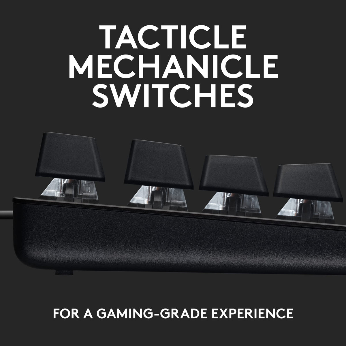 Logitech G413 SE Full-Size Mechanical Gaming Keyboard, Black