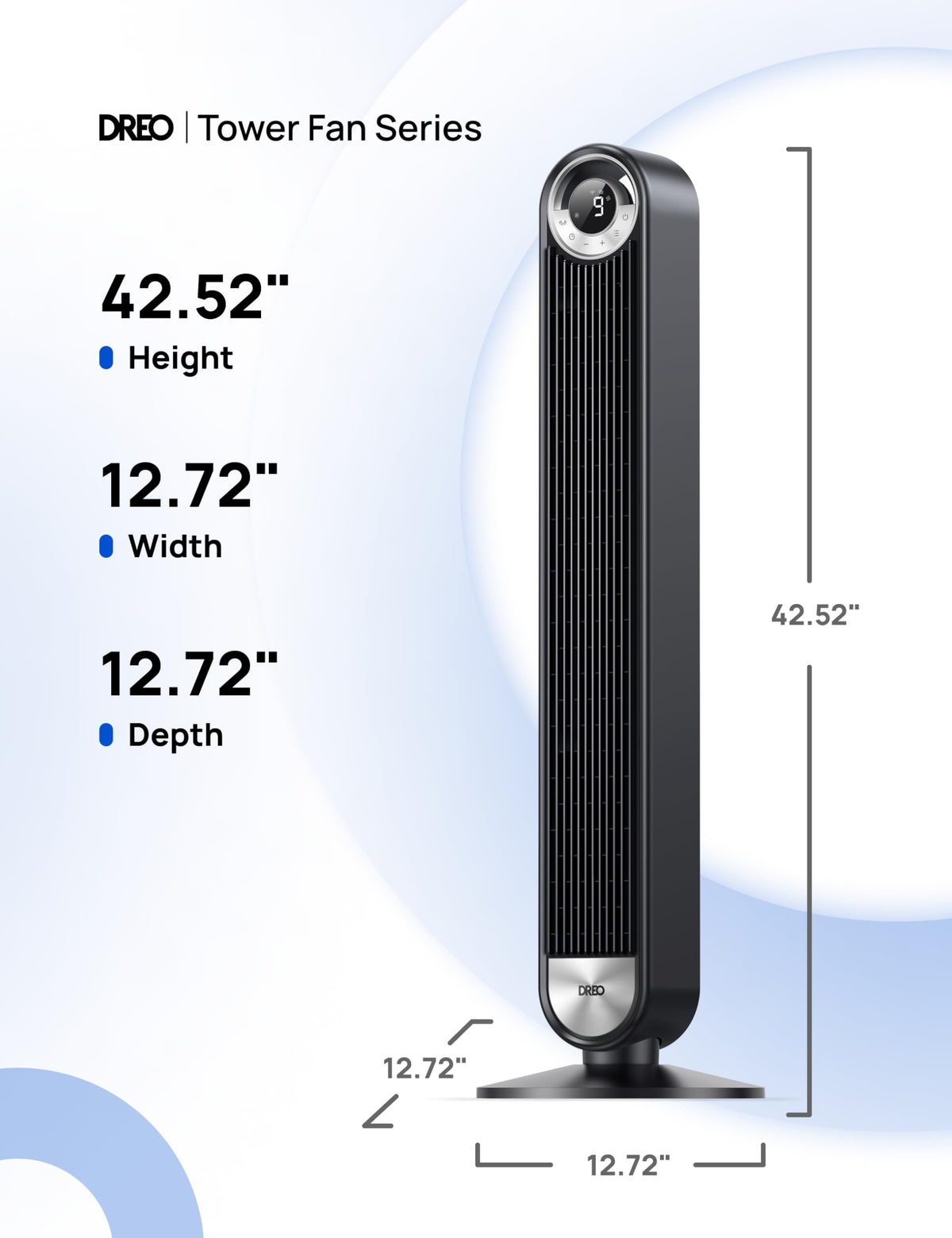 DREO Smart Tower Fan for Bedroom