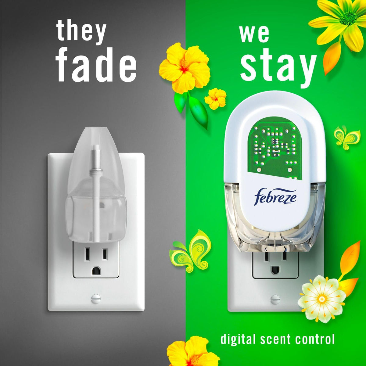 Febreze Plug In Scented Oil Refills, Gain Scents, 4 Count