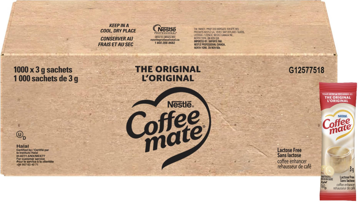 Coffee Mate Original Coffee Creamer Powder, Lactose Free, 1000 x 3g