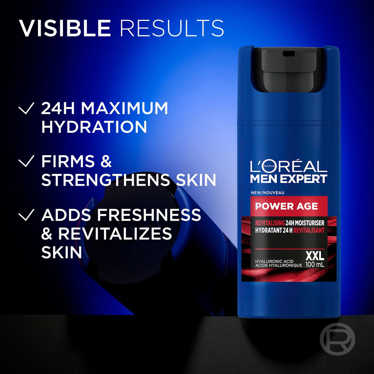 L'Oréal Paris Men Expert Power Age 24HR Moisturizer for Men, 100 mL