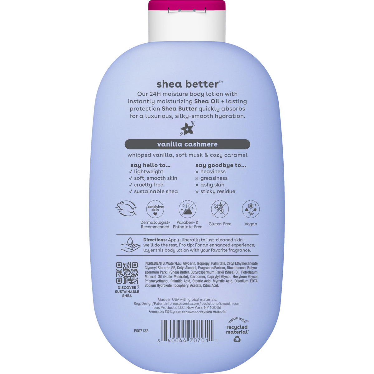 Shea Better 24H Moisture Body Lotion, Vanilla Cashmere