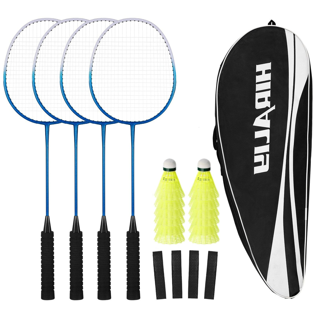 HIRALIY Badminton Rackets Set, 4 Pieces