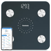 Homebuds Digital Bathroom Scale, Body Fat Monitor, 400 lb, Blue