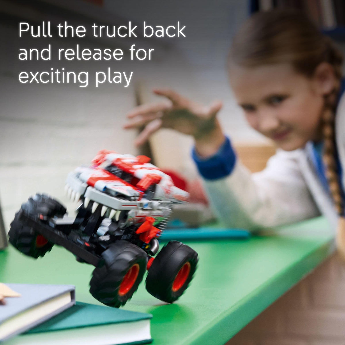 LEGO Technic Monster Jam ThunderROARus Pull-Back Truck, 42200