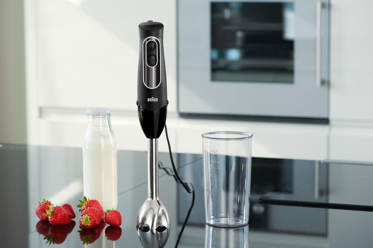 Braun MQ505 Immersion Hand Blender with Whisk and Beaker, 350W