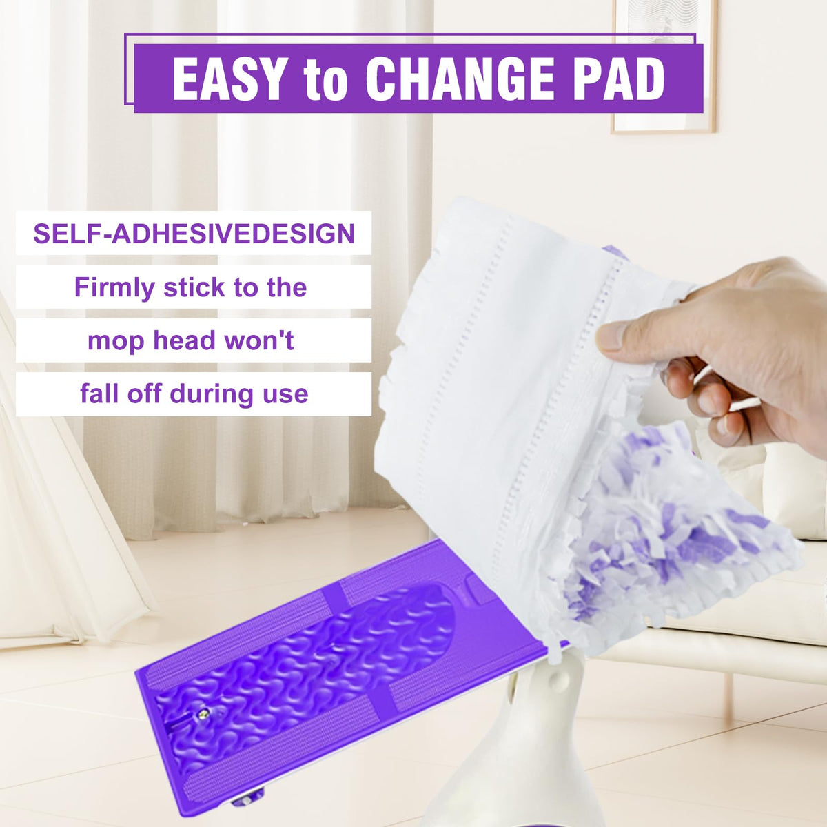 Disposable Mop Pads for Swiffer Power Mop, 15 Pack