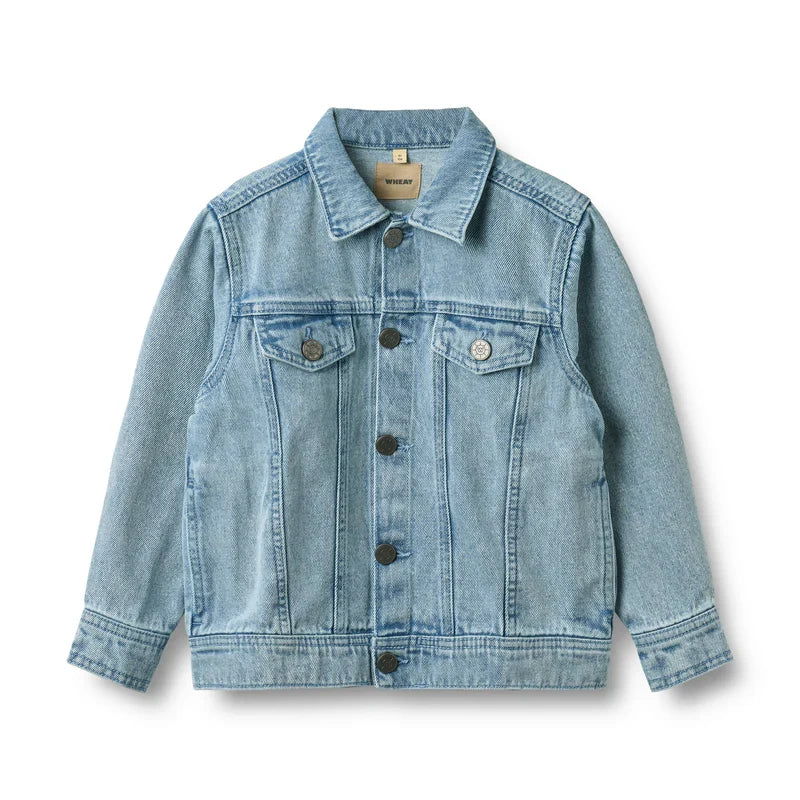 Wheat Bowie Denim Jacket, Light Blue