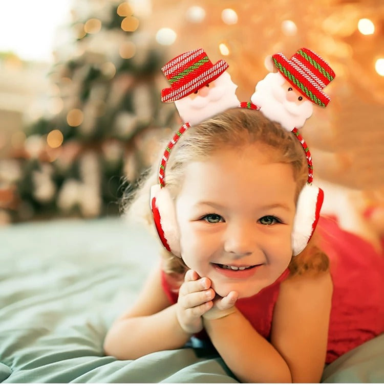 Plush Christmas Character Headband Earmuffs