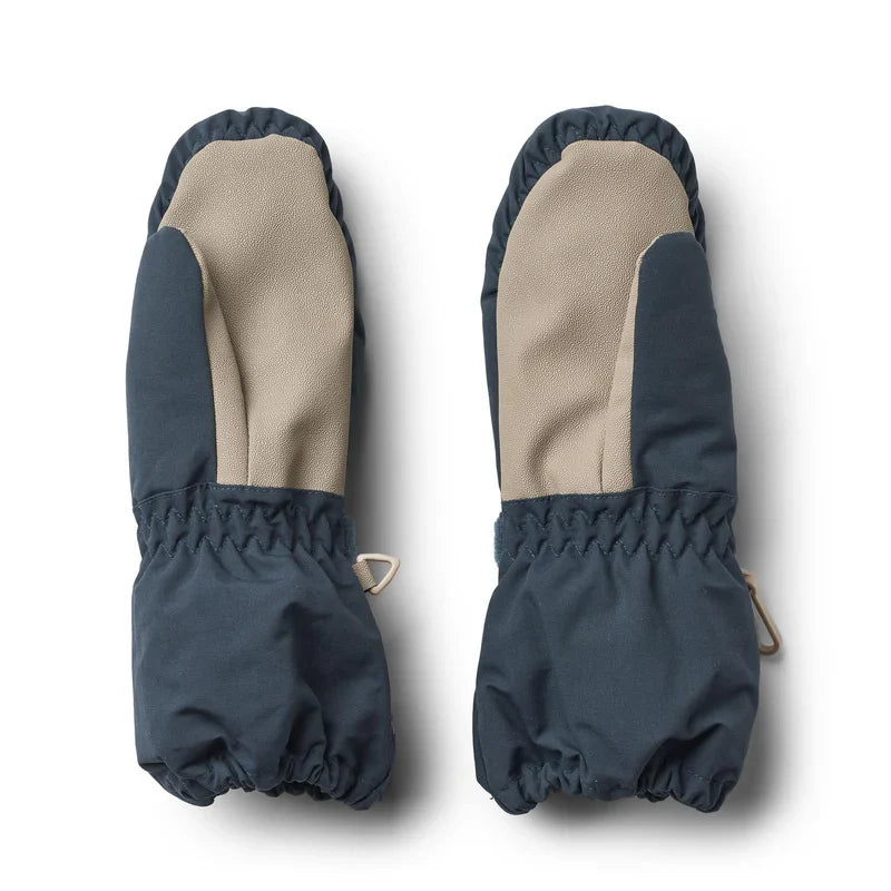 Rain Mittens | Dark Blue | Wheat Kids