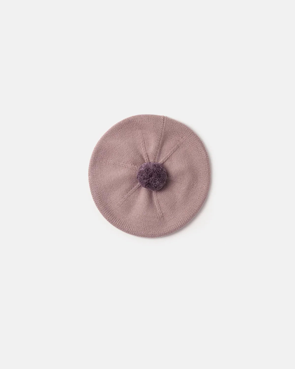 7AM Chunky Beret, Ash Rose