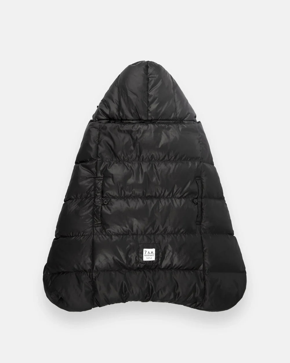 7AM K-Poncho Plush Carrier Cover, Heavy Weight Black