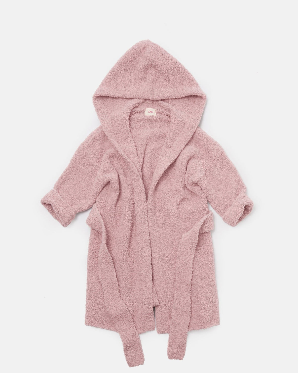 7AM Fuzzy Robe, Ash Rose