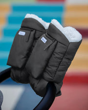 7AM Enfant Warmmuffs Oslo Stroller Hand Muffs, Black