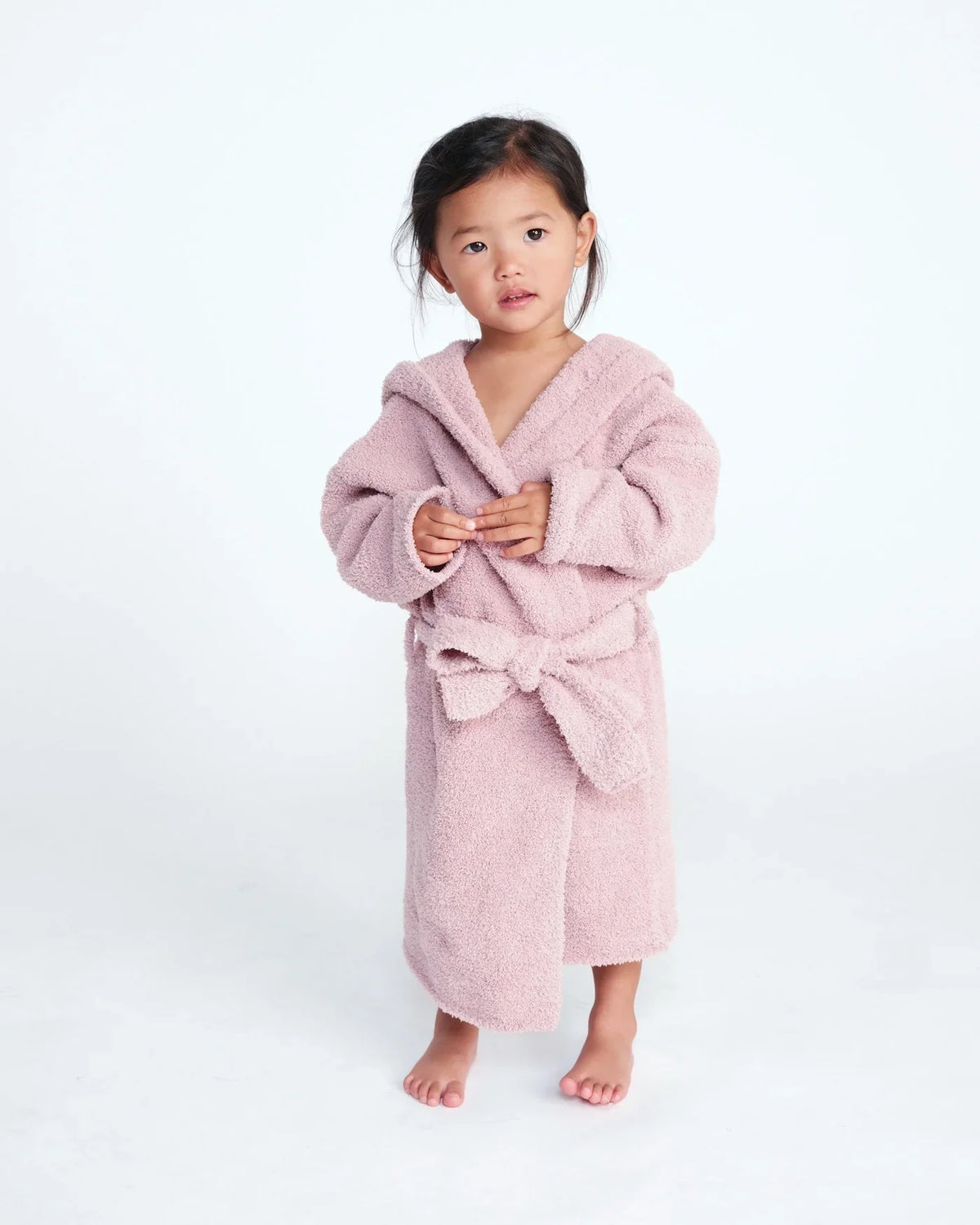 7AM Fuzzy Robe, Ash Rose